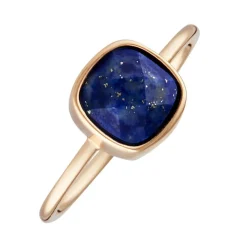 Bague Ella Lapis Lazuli en laiton doré-Moonstone Hot