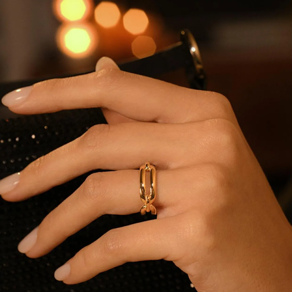 Femme By Rafaella Bagues^Bague Hydor en Argent doré