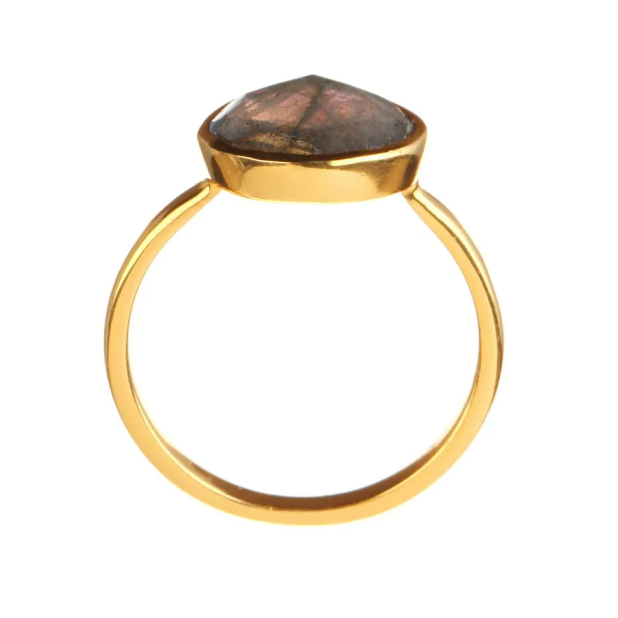 Femme Moonstone Bagues^Bague Ilya Labradorite en laiton doré