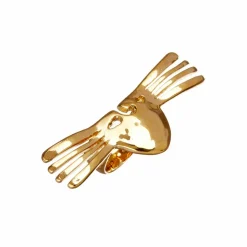 Bague Melina Masque en plaqué or-Aurelie Bidermann Discount