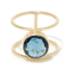 Femme Moonstone Bagues^Bague Nicole Iolite en laiton doré
