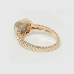 Bague Pamela Labradorite en Laiton doré-Moonstone Outlet