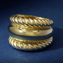 Bague Pyroli en Argent doré-By Rafaella Hot