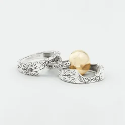 Bague Triple Argent et Laiton Fidji-Canyon Outlet