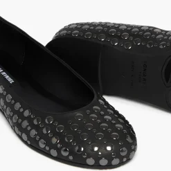 Ballerines en Cuir Beaune noires-Sonia Rykiel Discount