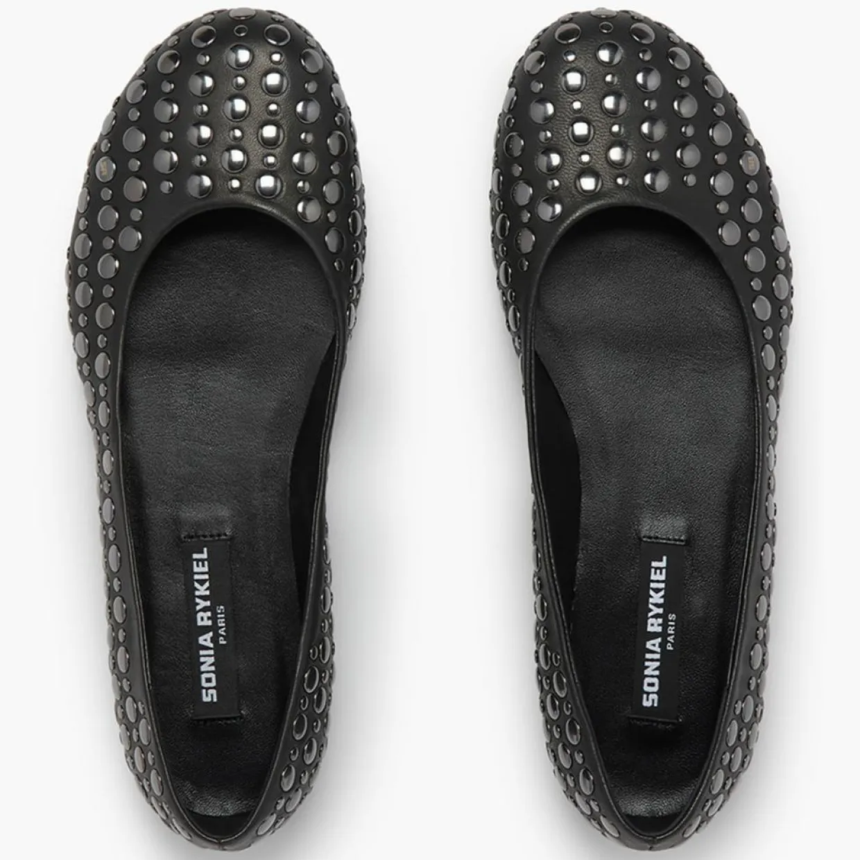 Ballerines en Cuir Beaune noires-Sonia Rykiel Discount