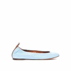 Ballerines en cuir bleues-Lanvin Sale