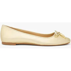 Femme Michael Kors Chaussures Ballerines^Ballerines en Cuir Noriflat dorées