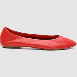Femme Cosmoparis Ballerines^Ballerines en Cuir Vixa corail