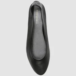 Ballerines en Cuir Vixa noires-Cosmoparis Clearance
