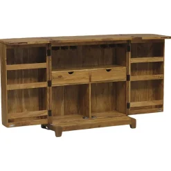 Bois & Chiffons Meubles De Rangement^Bar pliant arabesque bois exotique acacia punjab marron - 90x46x99 cm