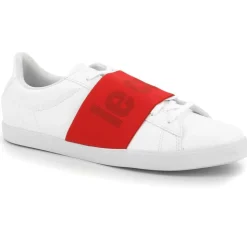 Baskets Agate Big Logo blanc/rouge-Le Coq Sportif Online