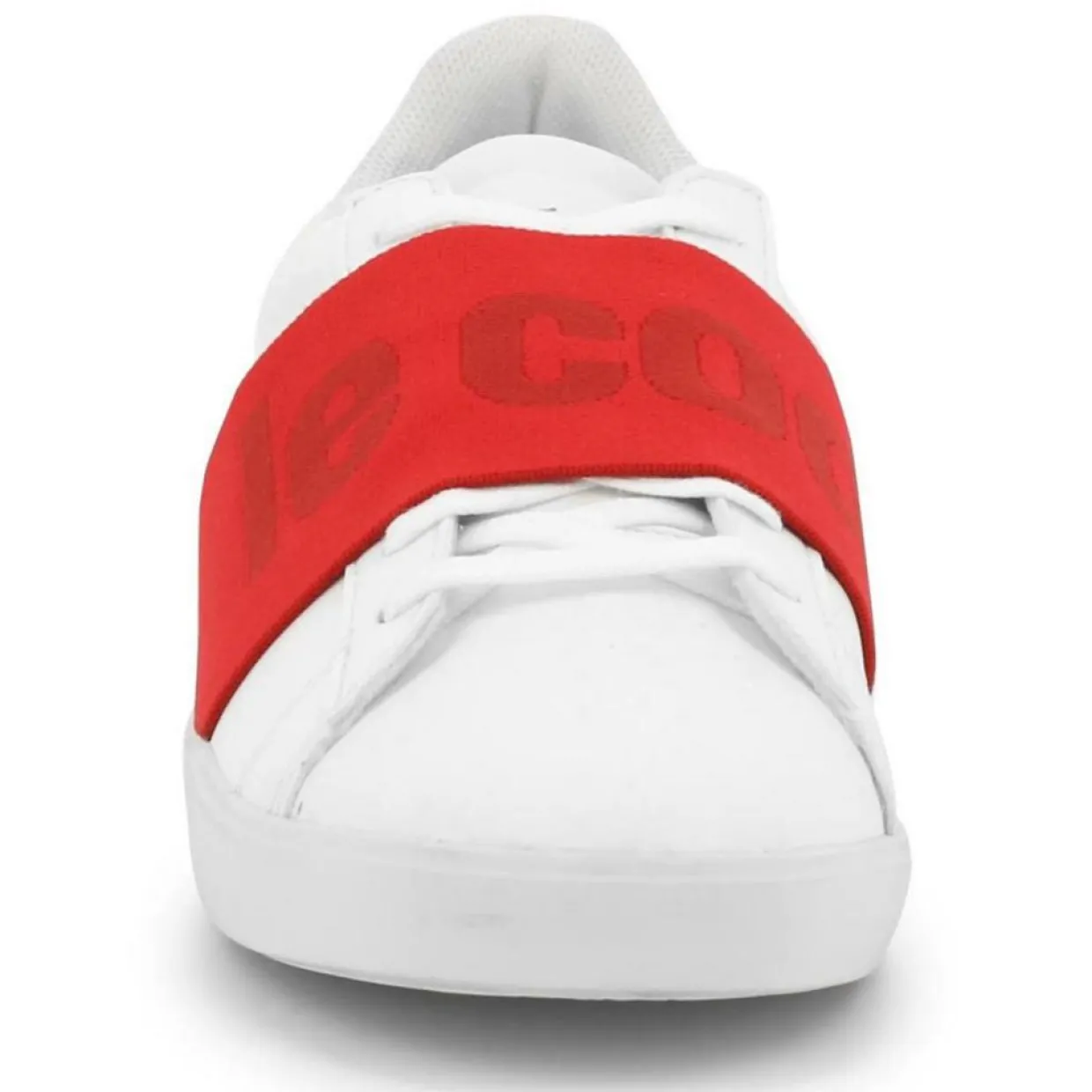 Baskets Agate Big Logo blanc/rouge-Le Coq Sportif Online