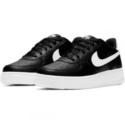 Femme Nike Baskets^Baskets Air Force 1 (Gs) noir/blanc