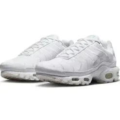 Baskets Air Max Plus blanches-Nike Discount