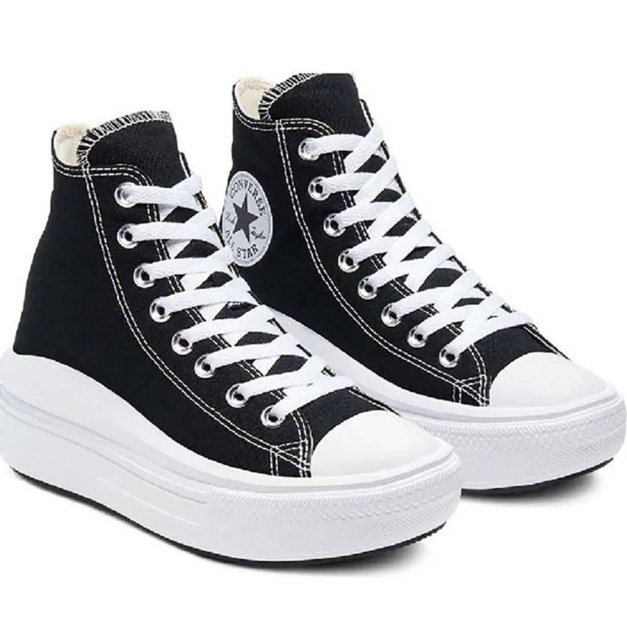 Femme Converse Baskets^Baskets All Star Move Platform noires