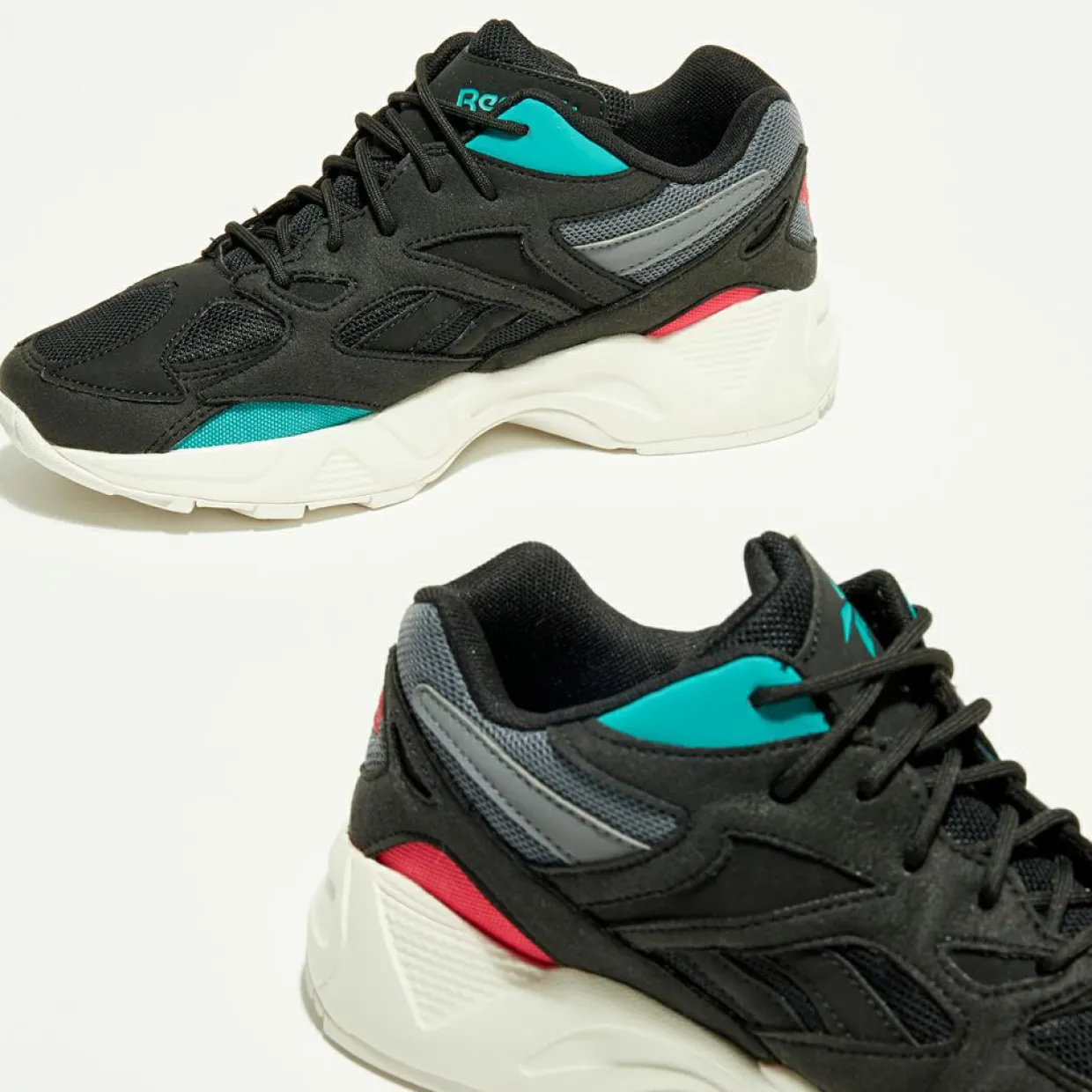 Baskets Aztrek 96 noir/turquoise/orange-Reebok Outlet
