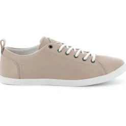 Baskets basses en Cuir Bel rose clair-Palladium New