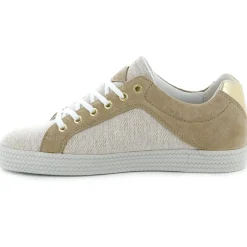 Femme Palladium Baskets^Baskets basses en Cuir Kalexia bimatières beiges
