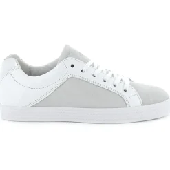 Femme Palladium Baskets^Baskets basses en Cuir Kalexia bimatières écrues
