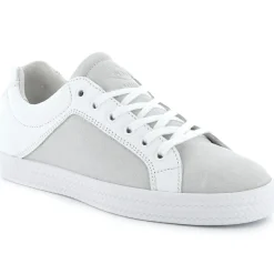 Femme Palladium Baskets^Baskets basses en Cuir Kalexia bimatières écrues