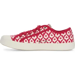 Baskets basses en Toile Phoenix rouge/blanc-Palladium Hot