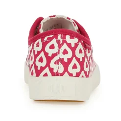 Baskets basses en Toile Phoenix rouge/blanc-Palladium Hot