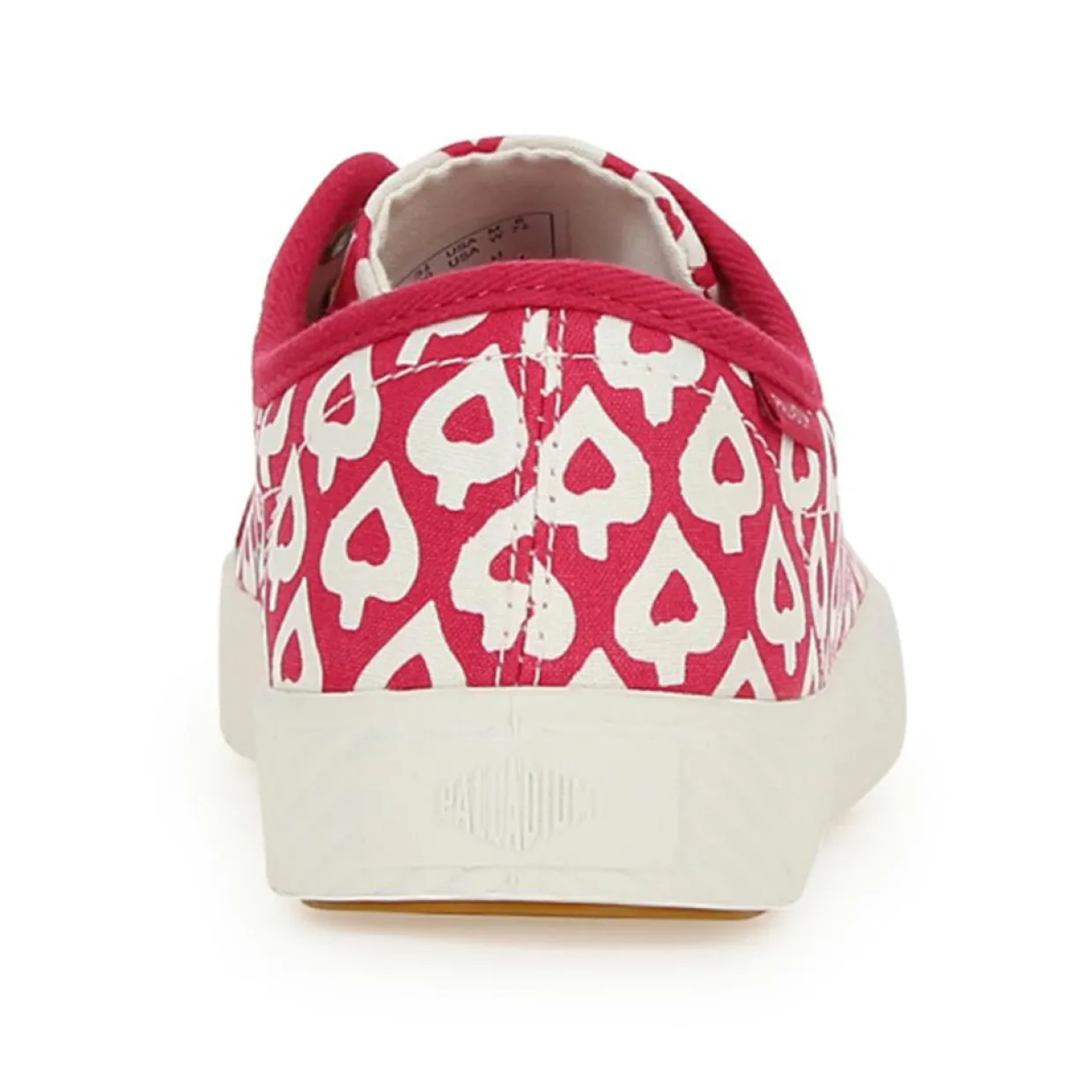 Baskets basses en Toile Phoenix rouge/blanc-Palladium Hot