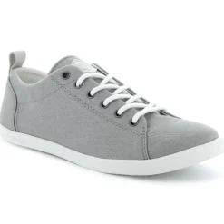 Femme Palladium Baskets^Baskets basses en Twill de coton Bel gris clair