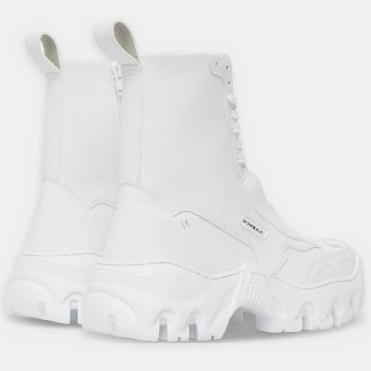 Baskets Boots Boccaccio II blanches-Rombaut Discount