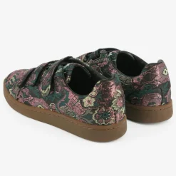 Baskets Chloé imprimé floral brodé vertes-Mellow Yellow Outlet