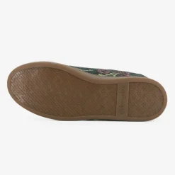 Baskets Chloé imprimé floral brodé vertes-Mellow Yellow Outlet