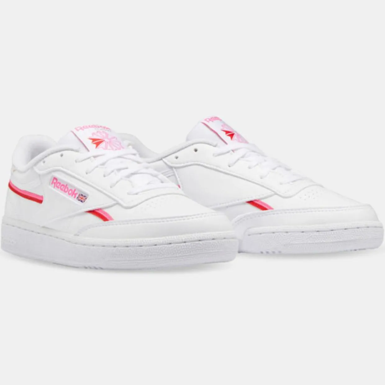 Femme Reebok Baskets^Baskets Club C 85 blanc/rose
