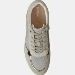 Baskets compensées Ilde beiges - Talon 9 cm-Geox Clearance