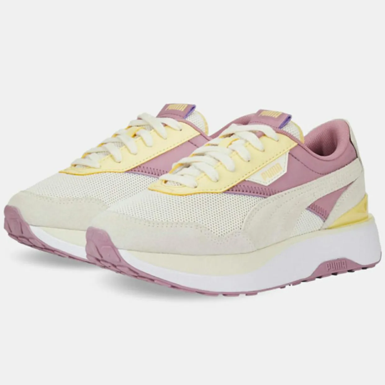 Femme Puma Baskets^Baskets Cruise Rider Candy jaune/rose