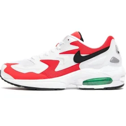 Homme Nike Baskets^Baskets en Cuir & Mesh Air Max 2 Light blanc/rouge
