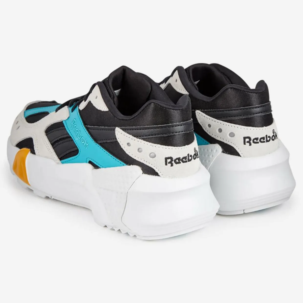 Baskets en Cuir & mesh Aztrek Double X Gigi Hadid blanc/noir/turquoise-Reebok Hot
