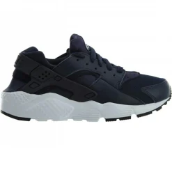 Femme Nike Baskets^Baskets en Cuir & Mesh Huarache Gs blau marine/noir