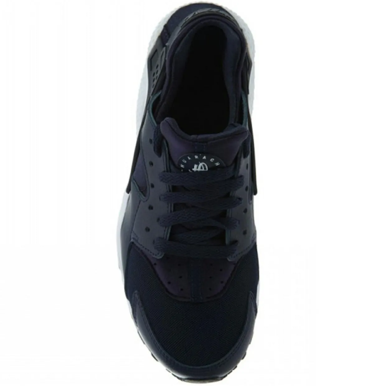 Femme Nike Baskets^Baskets en Cuir & Mesh Huarache Gs blau marine/noir