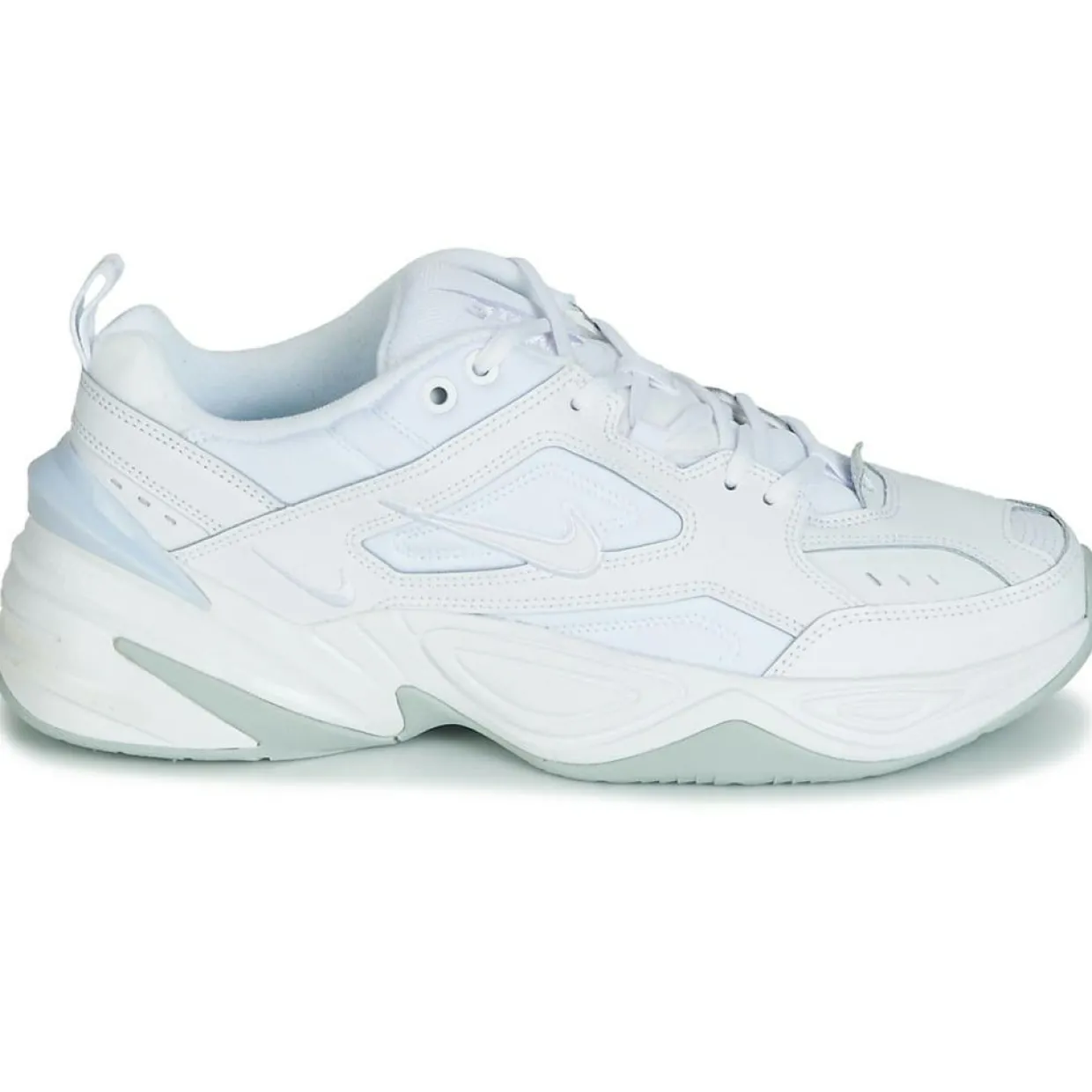 Homme Nike Baskets^Baskets en Cuir & Mesh M2K Techno blanches