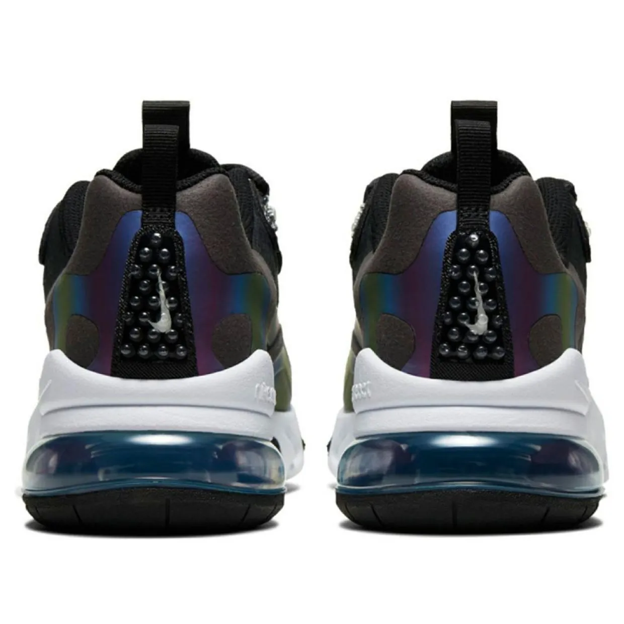 Femme Nike Baskets^Baskets en Cuir & Mesh React 270 Gs noir/bleu/vert