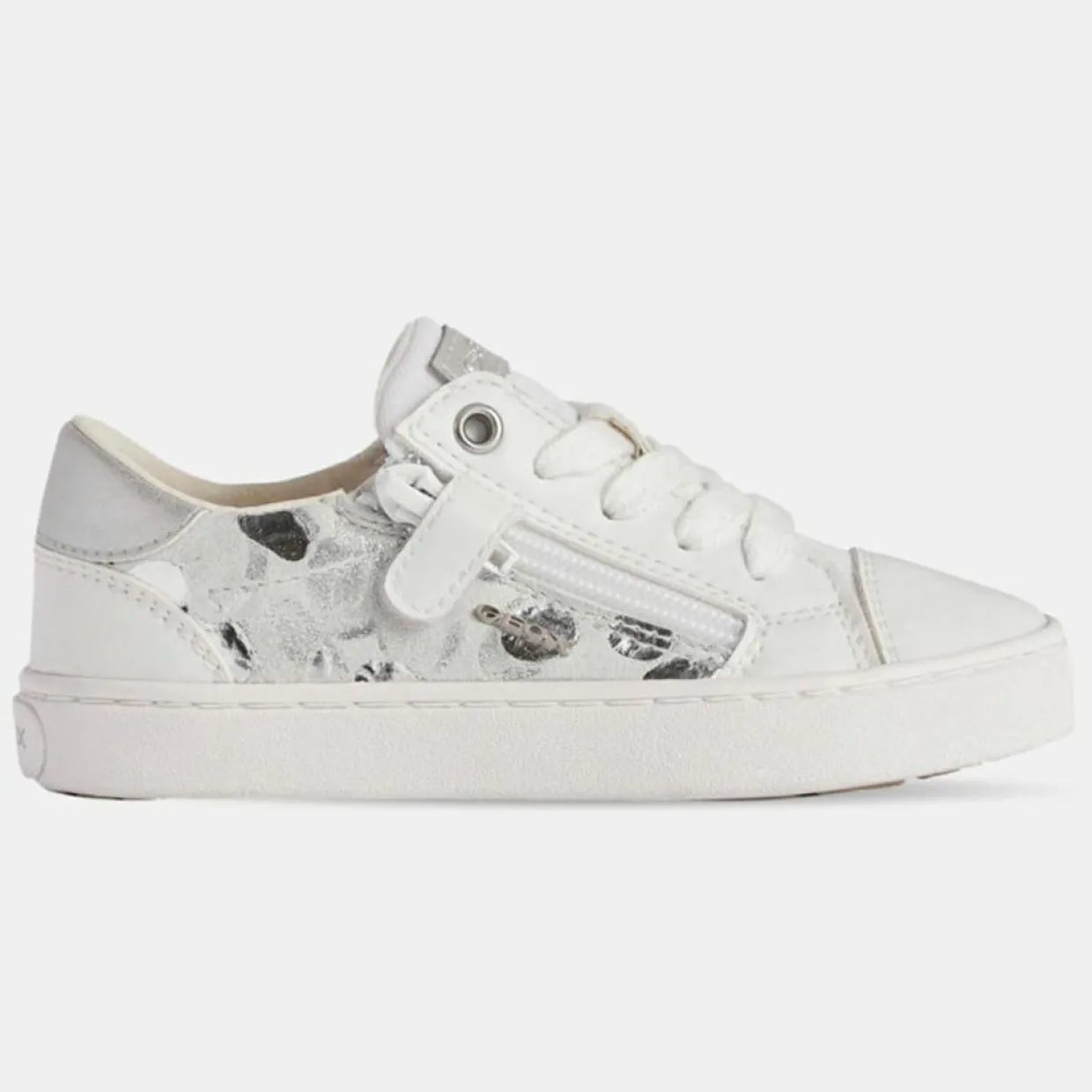 Baskets en Cuir & Textile Kilwi blanches-Geox Hot