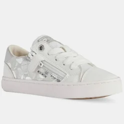 Baskets en Cuir & Textile Kilwi blanches-Geox Hot