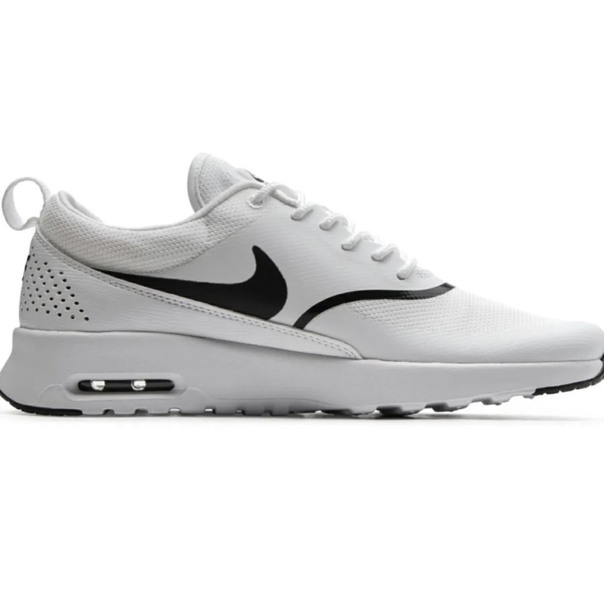 Femme Nike Baskets^Baskets en Cuir & Tissu Air Max Thea blanc/noir