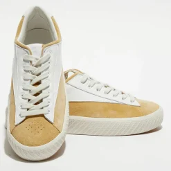 Baskets en Cuir & Velours de Cuir blanches-By Far Clearance