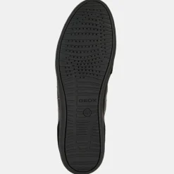 Femme Geox Baskets^Baskets en Cuir & Velours de Cuir Myria noires