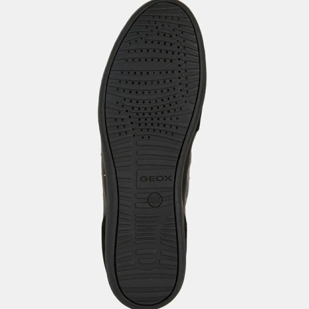 Femme Geox Baskets^Baskets en Cuir & Velours de Cuir Myria noires