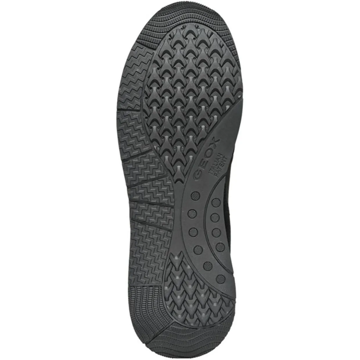 Femme Geox Baskets^Baskets en Cuir & Velours de Cuir Bulmya noires