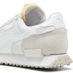 Femme Puma Baskets^Baskets en Cuir & Velours de Cuir Future Rider Play blanches
