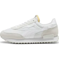 Femme Puma Baskets^Baskets en Cuir & Velours de Cuir Future Rider Play blanches